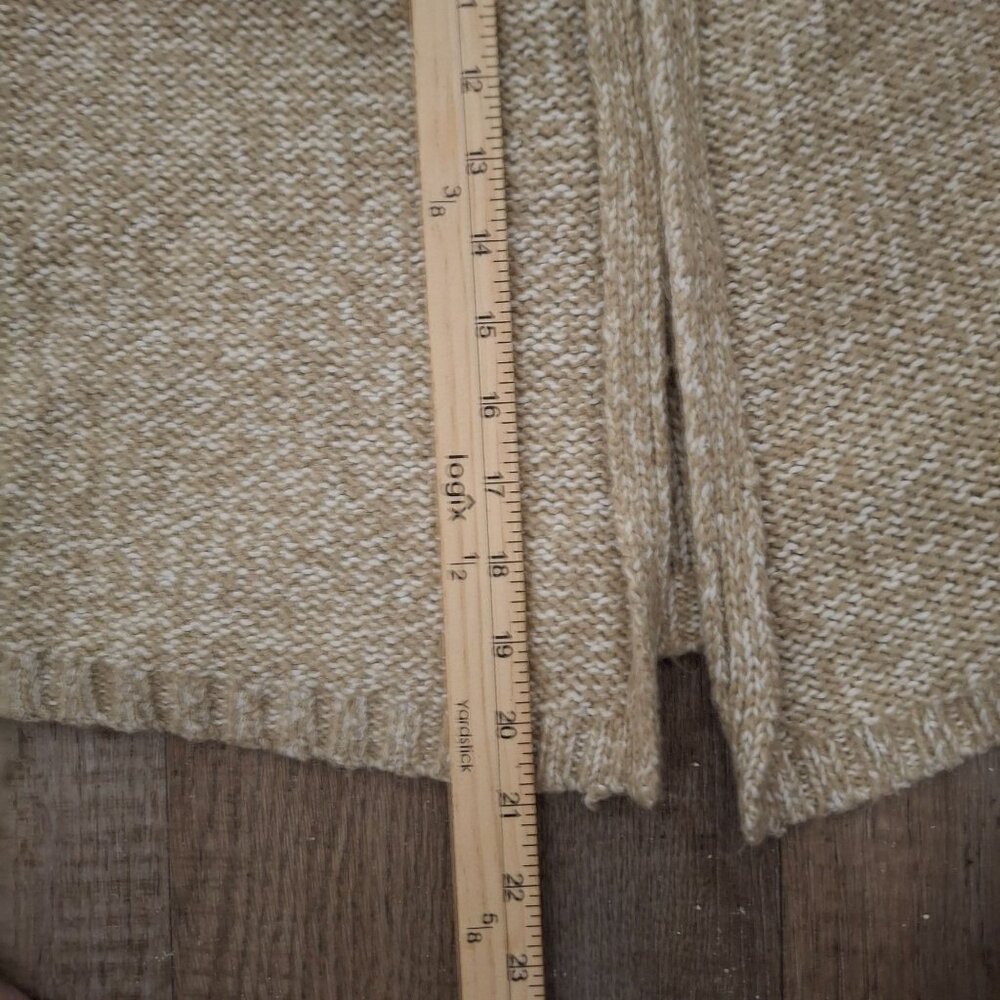 Laura Ashley Womens Open Front Beige Cardigan Sweater With Button Detail  US6 - Picture 7 of 7